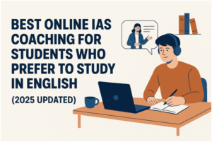 BEST ONLINE IAS COACHING FOR STUDENTS WHO PREFER TO STUDY IN ENGLISH MEDIUM